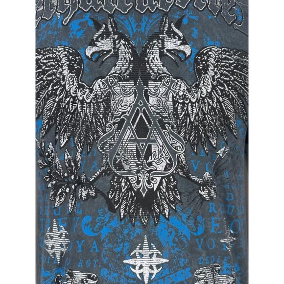 Archaic by Affliction Men's T-Shirt Calcium Biker Y2K S-5XL - Picture 8 of 8